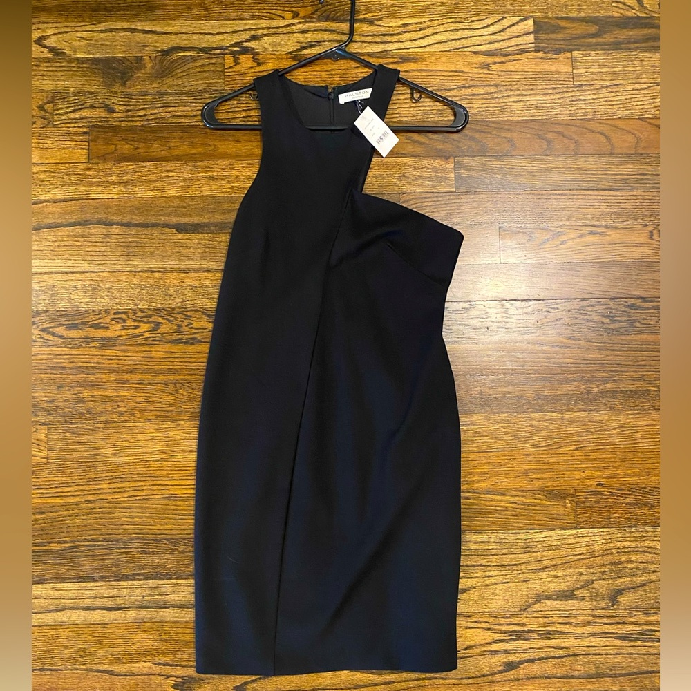 Halston Heritage Asymmetric Mini Dress NWT